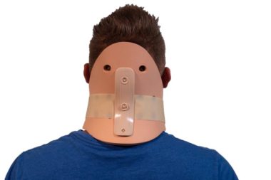 Back of ISO Preferred cervical collar